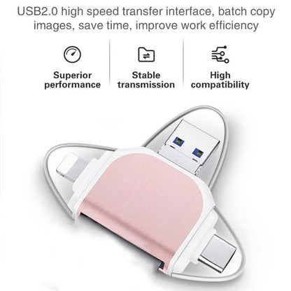 Multi-Port 4 i 1 Universal Kortlæser