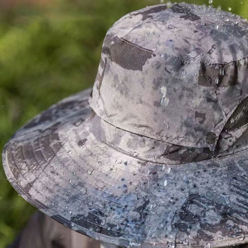 Men’s Sunscreen Fisherman Hat with 2 Detachable Solar Fans