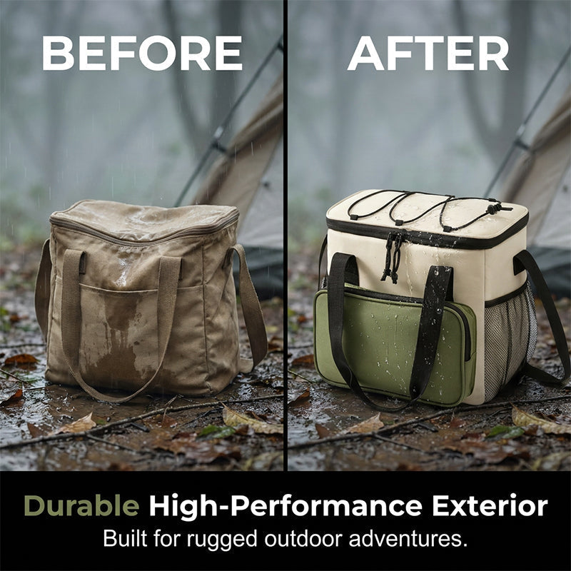 Large Capacity Insulated Cooler Bag for Picnics & Outdoors
