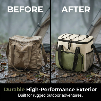 Large Capacity Insulated Cooler Bag for Picnics & Outdoors