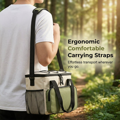 Large Capacity Insulated Cooler Bag for Picnics & Outdoors