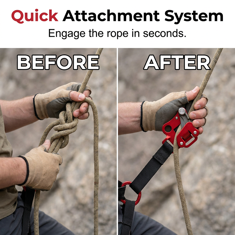 Professional Foot Ascender for Rock Climbing
