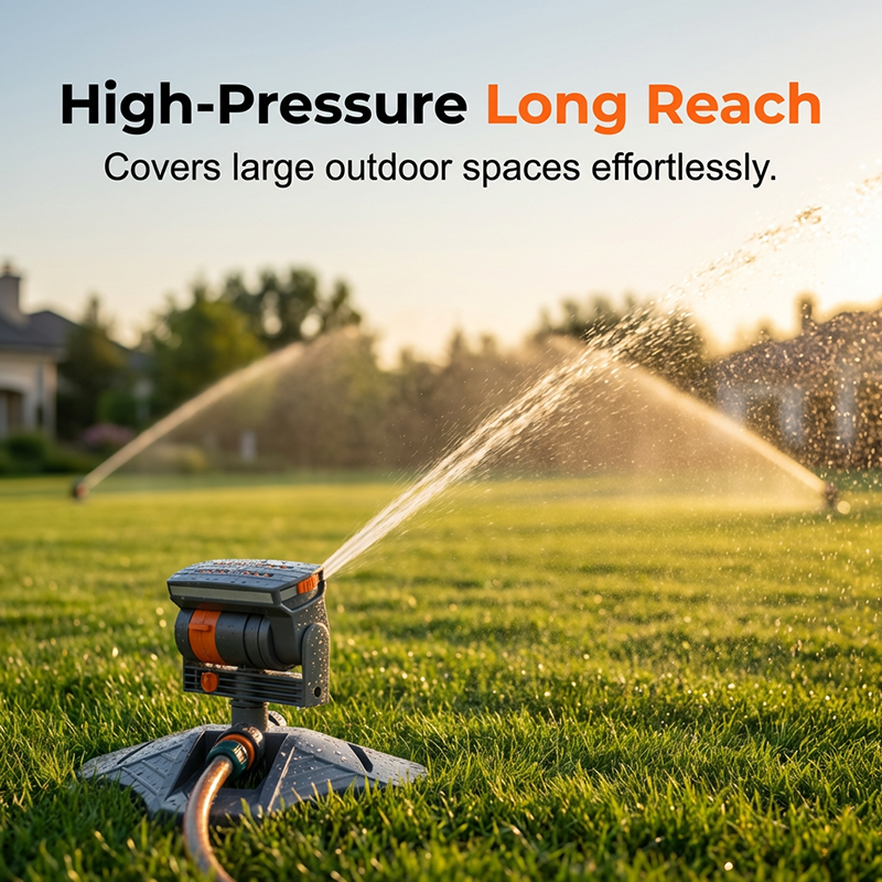 Wide-Coverage Automatic Rotating Garden Sprinkler