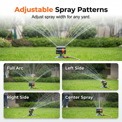 Wide-Coverage Automatic Rotating Garden Sprinkler