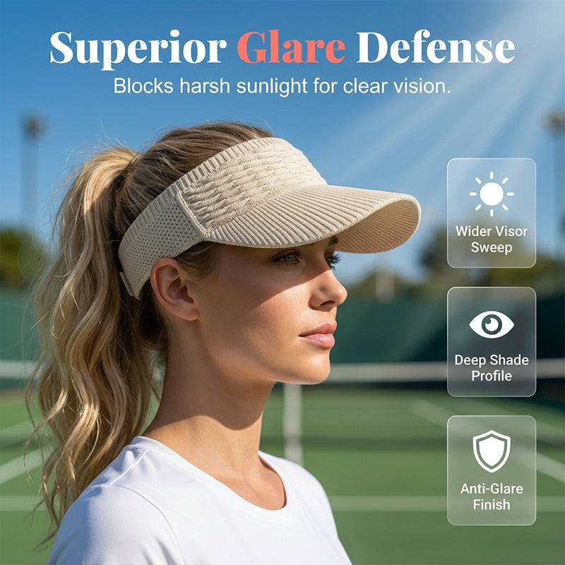 💥Limited-time discount!Only 3 days left!💥Women's Breathable Knit Sun Visor Hat