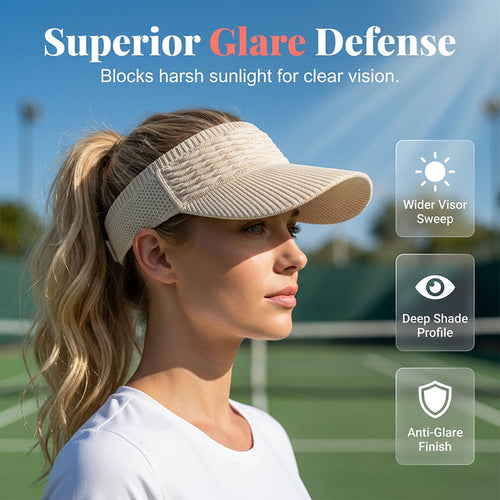 💥Limited-time discount!Only 3 days left!💥Women's Breathable Knit Sun Visor Hat