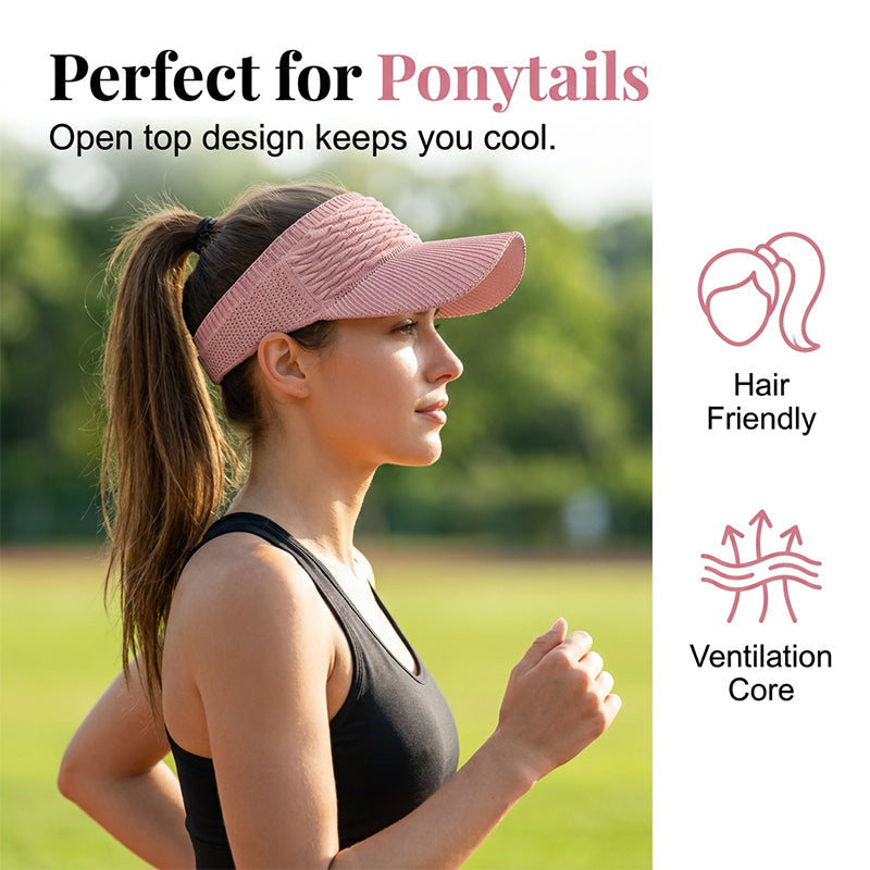 💥Limited-time discount!Only 3 days left!💥Women's Breathable Knit Sun Visor Hat