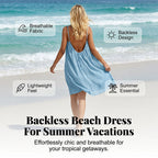 Sexy Backless Cami Dress with Adjustable Drawstring