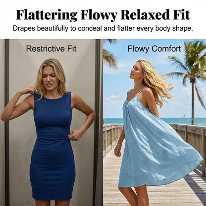 Sexy Backless Cami Dress with Adjustable Drawstring