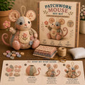 Handcrafted Vintage Mouse Plush Sewing Kit