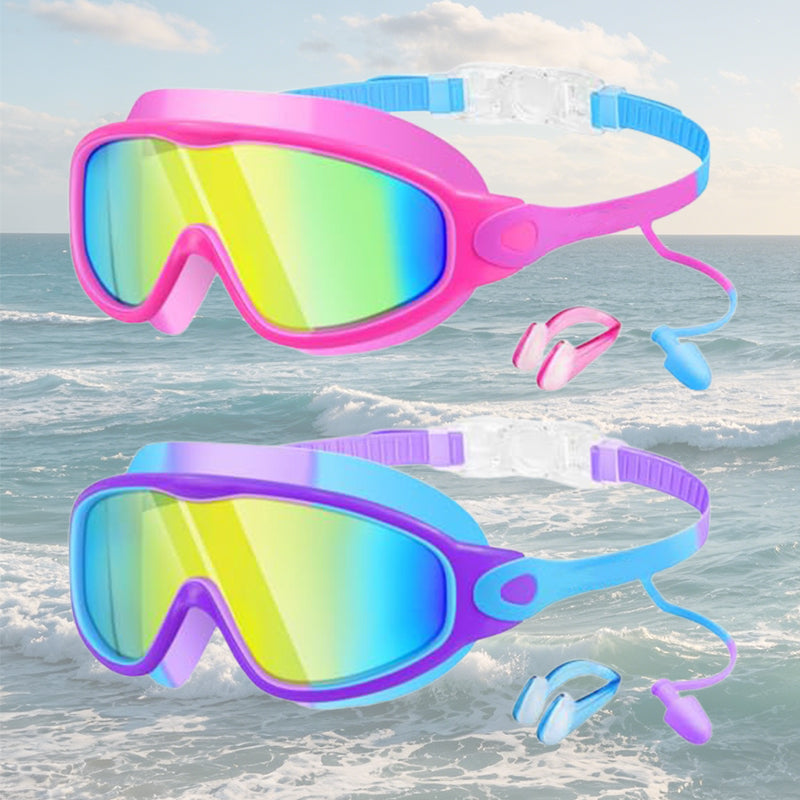 🎉LIMITED-TIME 50% OFF! 🔥Anti-Fog Kids Swimming Goggles with Earplugs & Nose Clip