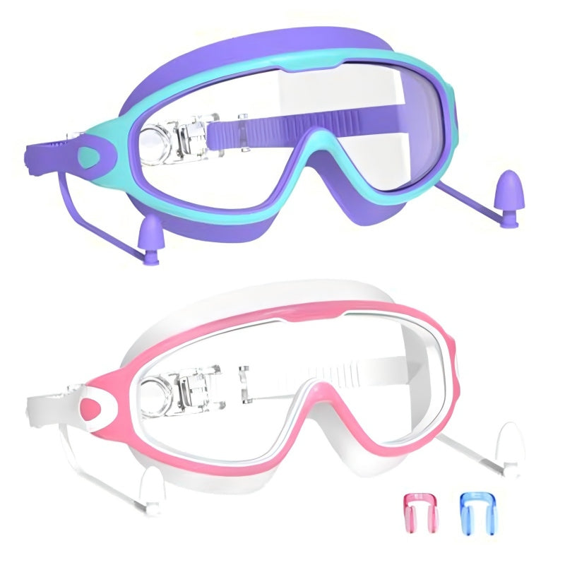 🎉LIMITED-TIME 50% OFF! 🔥Anti-Fog Kids Swimming Goggles with Earplugs & Nose Clip