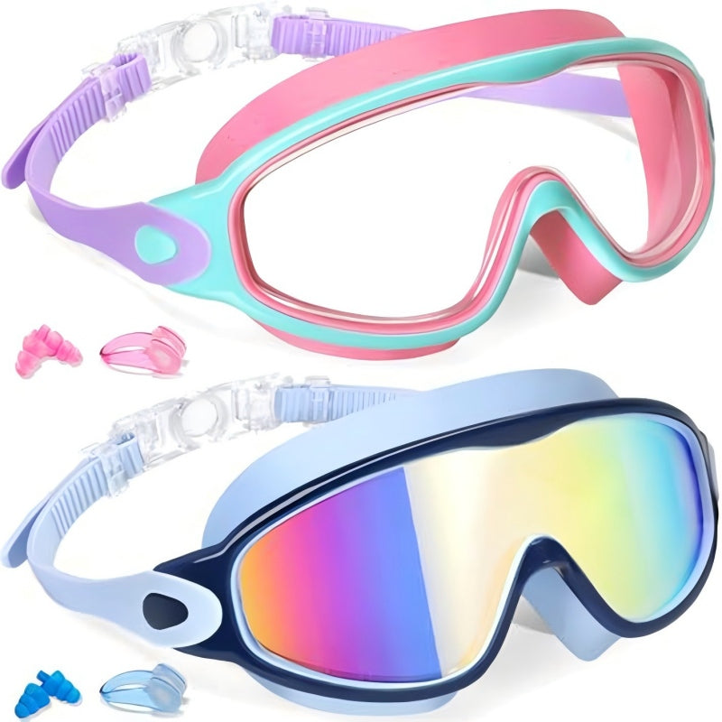 🎉LIMITED-TIME 50% OFF! 🔥Anti-Fog Kids Swimming Goggles with Earplugs & Nose Clip