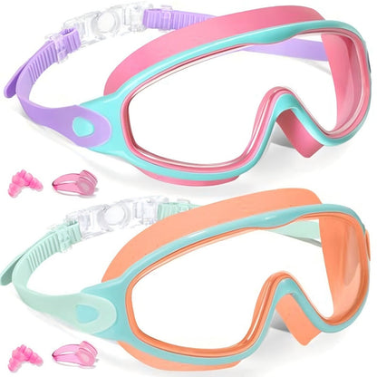 🎉LIMITED-TIME 50% OFF! 🔥Anti-Fog Kids Swimming Goggles with Earplugs & Nose Clip