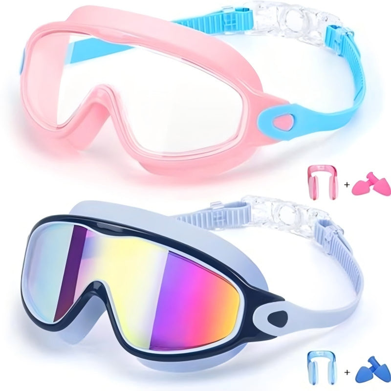 🎉LIMITED-TIME 50% OFF! 🔥Anti-Fog Kids Swimming Goggles with Earplugs & Nose Clip