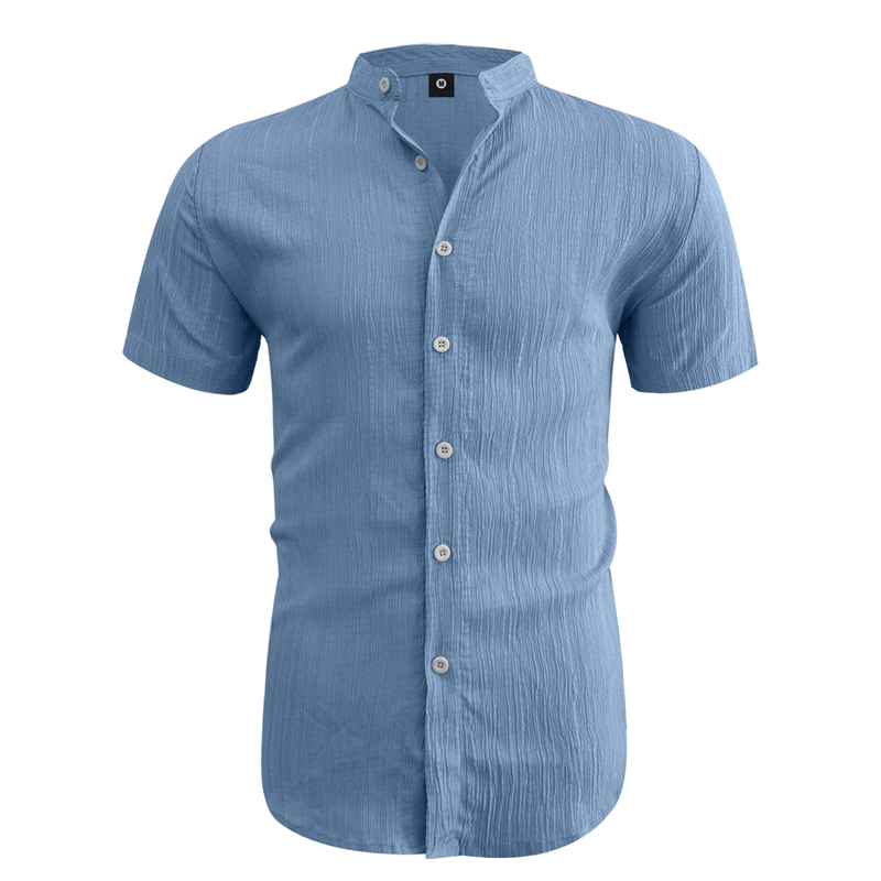 👔LIMITED-TIME 50% OFF! ✨Men's Summer Stand Collar Short Sleeve Shirt