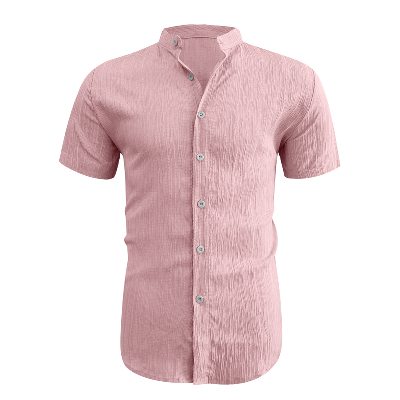 👔LIMITED-TIME 50% OFF! ✨Men's Summer Stand Collar Short Sleeve Shirt