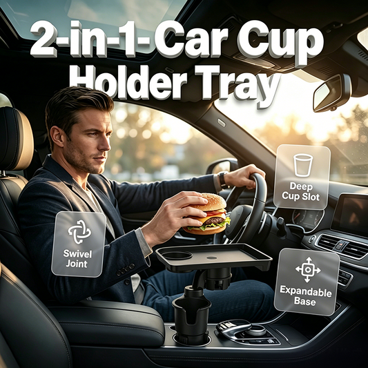 🎉New Lines – Half Price For Just 3 Day✨Car Cup Holder Expander with Tray