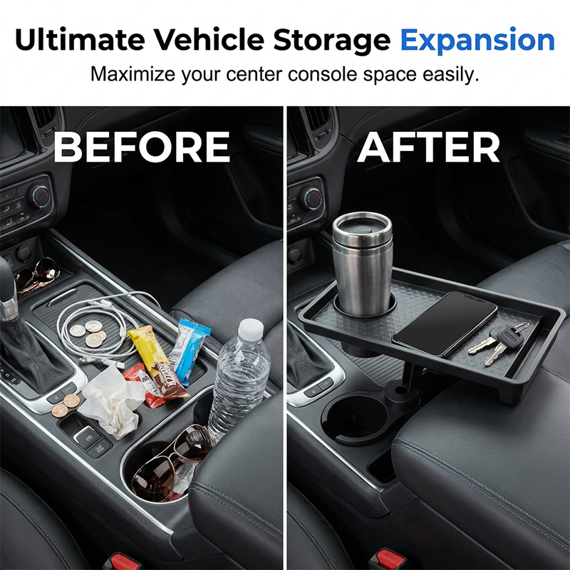 🎉New Lines – Half Price For Just 3 Day✨Car Cup Holder Expander with Tray