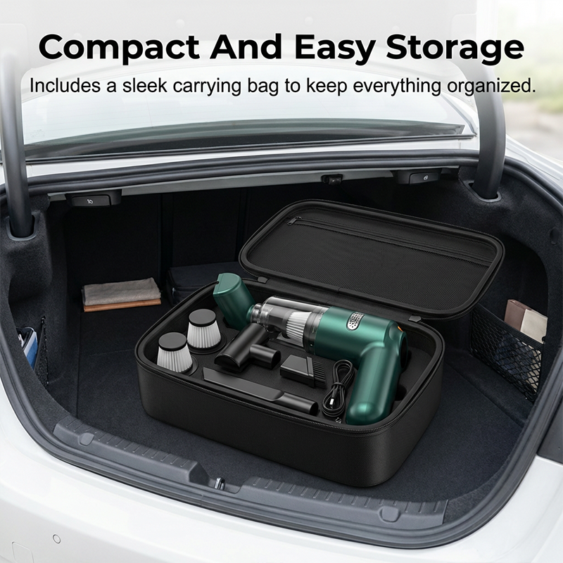 🚗Surprise Price: Only £18.99!!🔥🔋High-Power Cordless Vacuum Cleaner Kit for Car💨