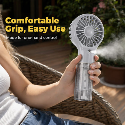 🏖️Summer Cool Deal: ONLY ￡7.99!❄️Portable Handheld Mist Cooling Fan💦