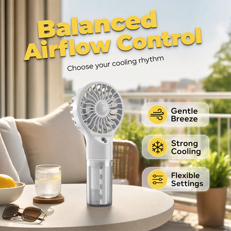 🏖️Summer Cool Deal: ONLY ￡7.99!❄️Portable Handheld Mist Cooling Fan💦