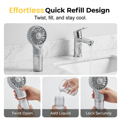 🏖️Summer Cool Deal: ONLY ￡7.99!❄️Portable Handheld Mist Cooling Fan💦