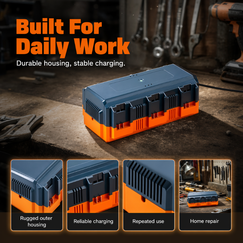 Multi-Slot Lithium Battery Fast Charger