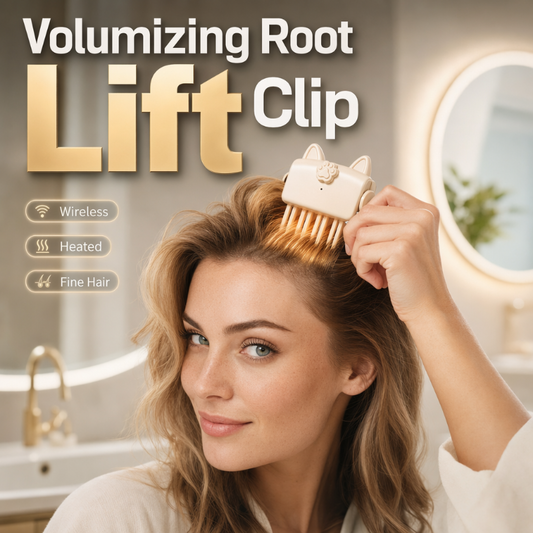 💇 Wireless Heated Volumizing Root Lift Clip, Portable Travel Hair Styling Tool for Flat Fine Hair