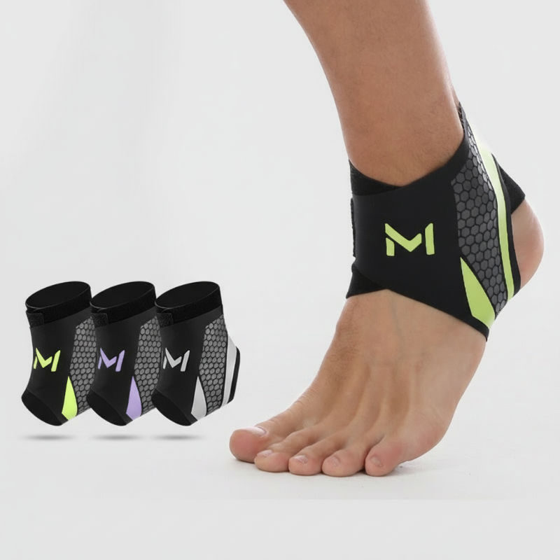 🦶 Breathable Elastic Ankle Support Brace — Adjustable Wrap-Around Ankle Stabiliser
