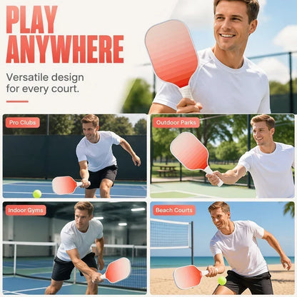 🥎 50% OFF NOW! Gradient Pink Pickleball Set – 2 Fibreglass Paddles, 4 Pickle Balls & Portable Carry Bag – USAPA Approved, Lightweight & Perfect for Beginners & Adults, Indoors & Outdoors ✨