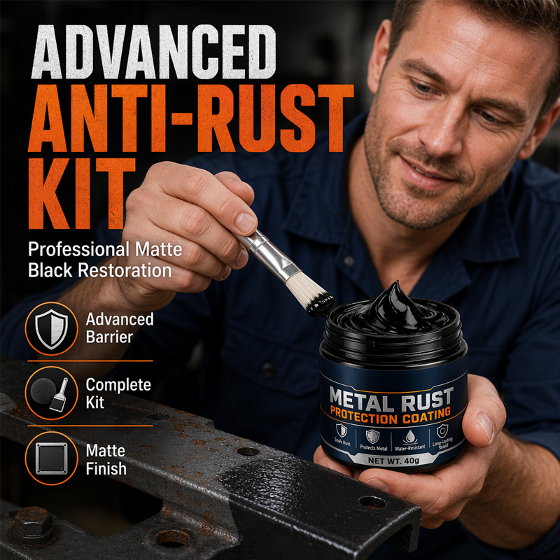 🥳2026 HOT SALE🥳🏠 50% OFF! Metal Rust Protection Black Repair Paste – Restores rusty gates, railings & tools. Forms protective coating – no need to replace! 🛡️✨