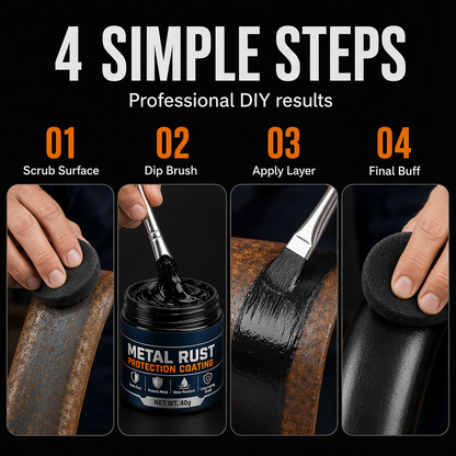 🥳2026 HOT SALE🥳🏠 50% OFF! Metal Rust Protection Black Repair Paste – Restores rusty gates, railings & tools. Forms protective coating – no need to replace! 🛡️✨