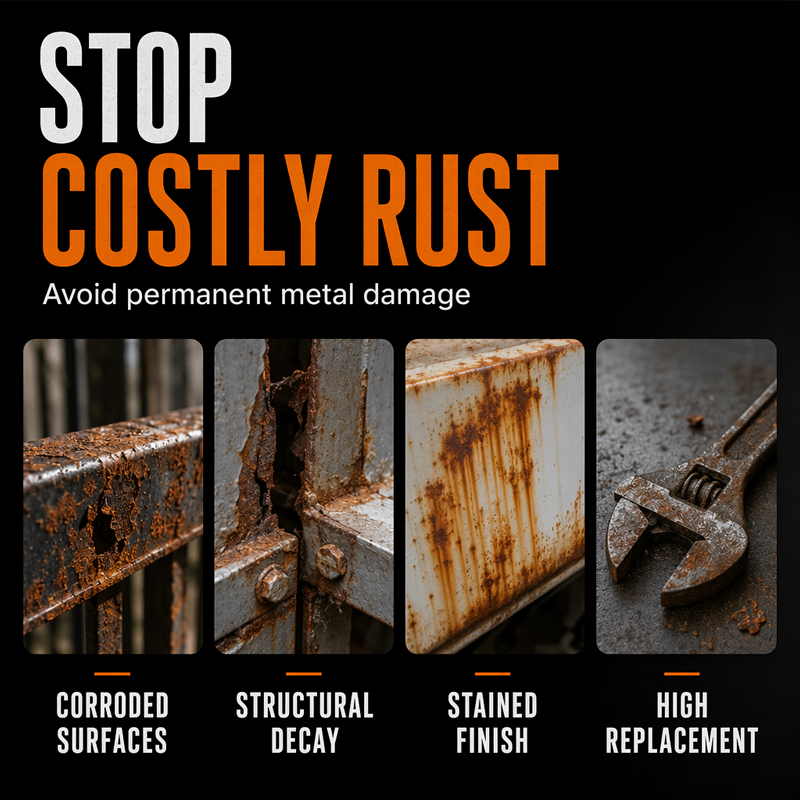 🥳2026 HOT SALE🥳🏠 50% OFF! Metal Rust Protection Black Repair Paste – Restores rusty gates, railings & tools. Forms protective coating – no need to replace! 🛡️✨