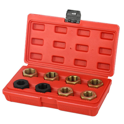 🎉 2026 Hot Sale🔧8Pcs Automotive Thread Repair Tool Set｜Hardened Steel Damaged Screw Bolt Restorer ✨