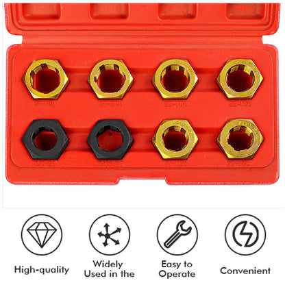 🎉 2026 Hot Sale🔧8Pcs Automotive Thread Repair Tool Set｜Hardened Steel Damaged Screw Bolt Restorer ✨