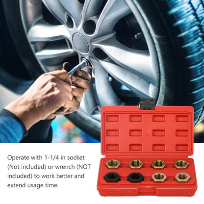 🎉 2026 Hot Sale🔧8Pcs Automotive Thread Repair Tool Set｜Hardened Steel Damaged Screw Bolt Restorer ✨
