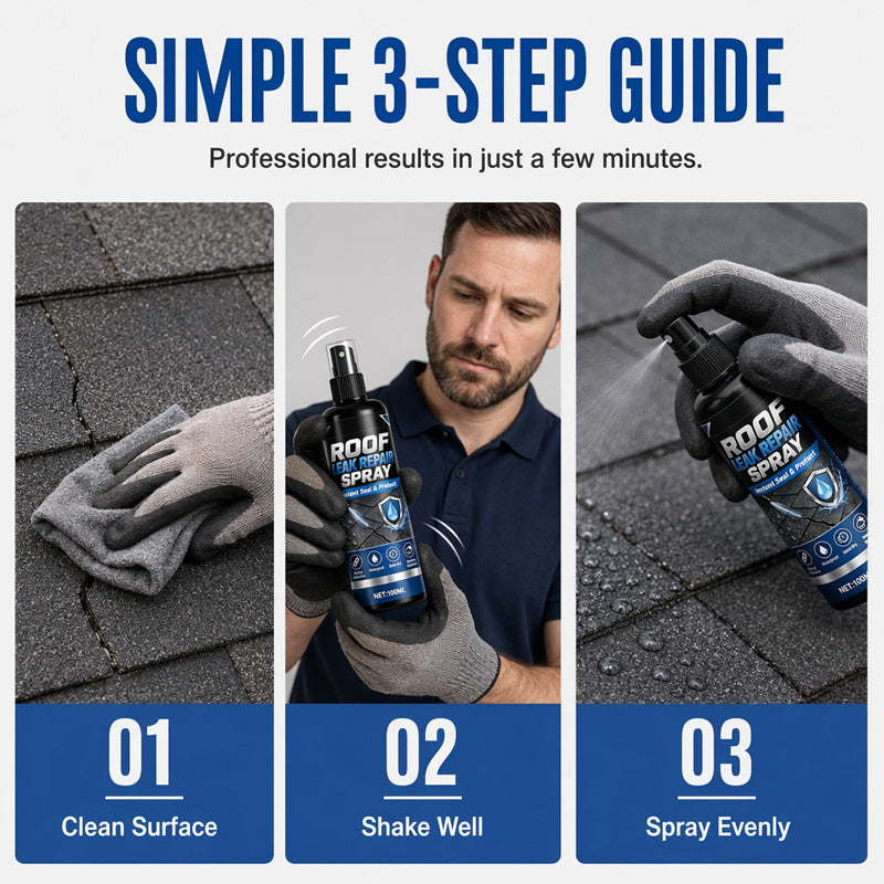 🏠50% OFF NOW ! 💧Powerful Waterproof Leak Repair Spray – Quick-Dry Sealant for Roof Pipe Cracks, Instant Stop Leak Household Repair Coating