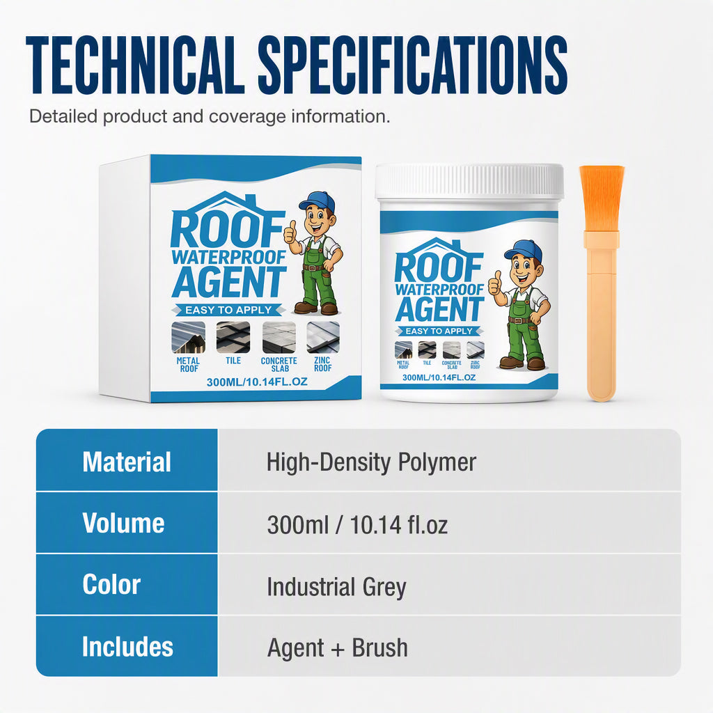 Grey Roof Waterproof Agent with Brush