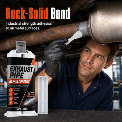 🥳2026 HOT SALE🥳🔧 50% OFF! High Temp Exhaust Pipe Repair Glue – Permanent bond for iron & steel, withstands extreme heat & vibration. Fix exhaust leaks yourself – save on costly garage repairs! 🚗✅